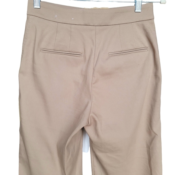 Ann Taylor | Women's Beige Petite High Rise Kate Wide Leg Crop Pant -Size 2P - Picture 4 of 13